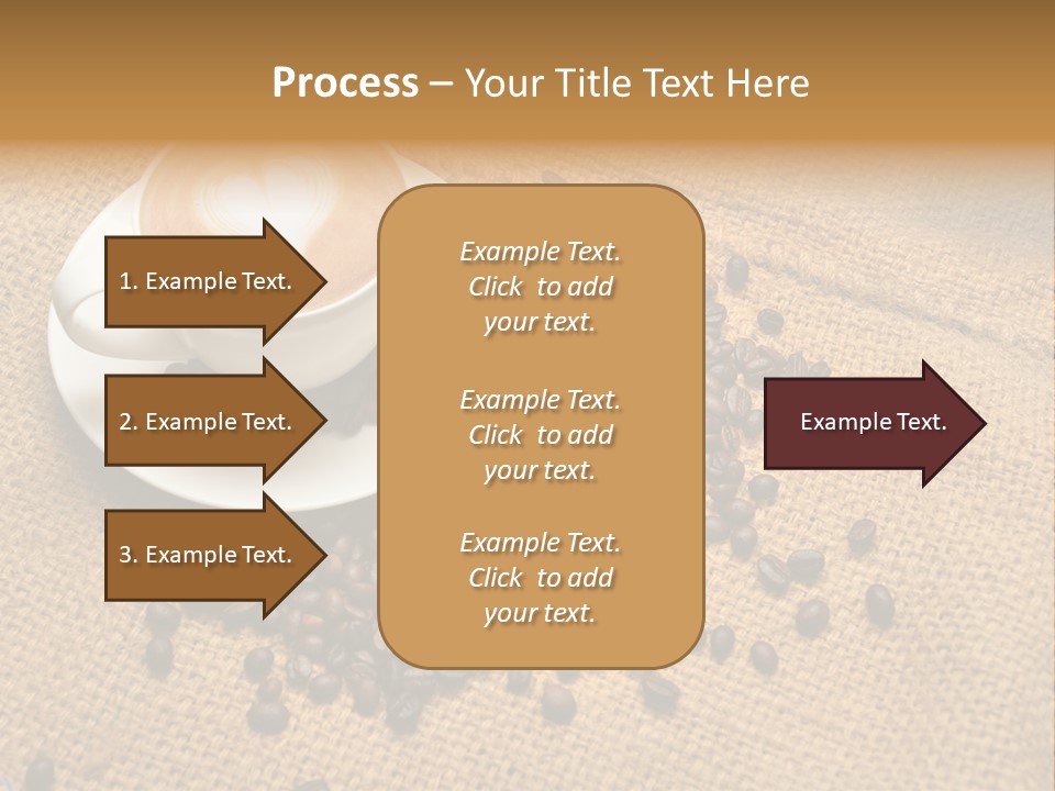 Beverage Burlap Brown PowerPoint Template