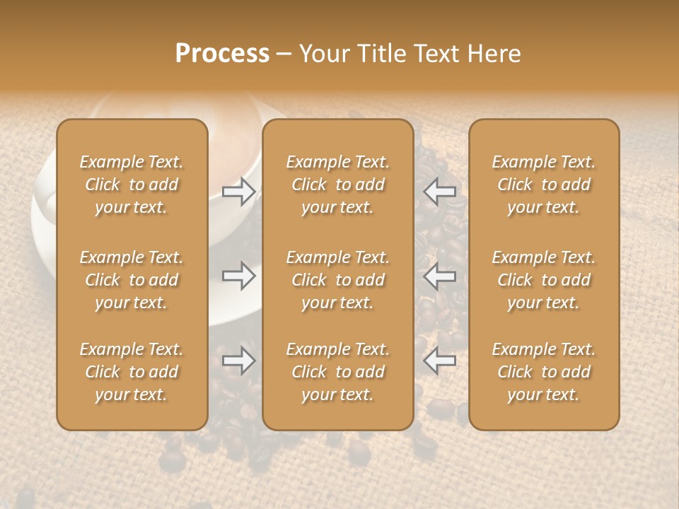 Beverage Burlap Brown PowerPoint Template