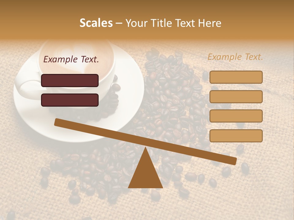 Beverage Burlap Brown PowerPoint Template