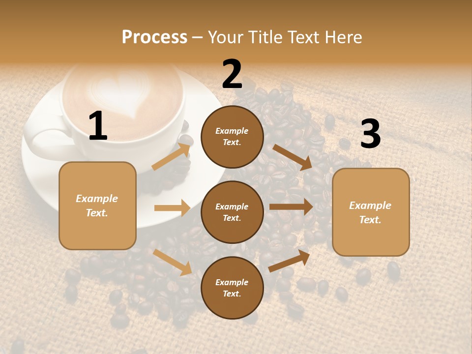 Beverage Burlap Brown PowerPoint Template