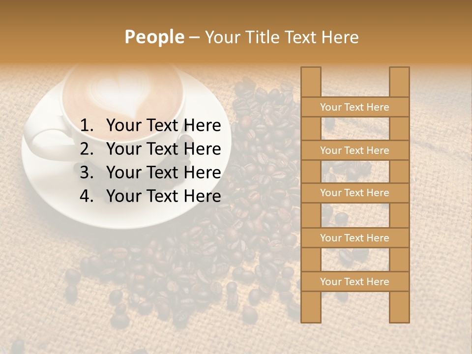 Beverage Burlap Brown PowerPoint Template