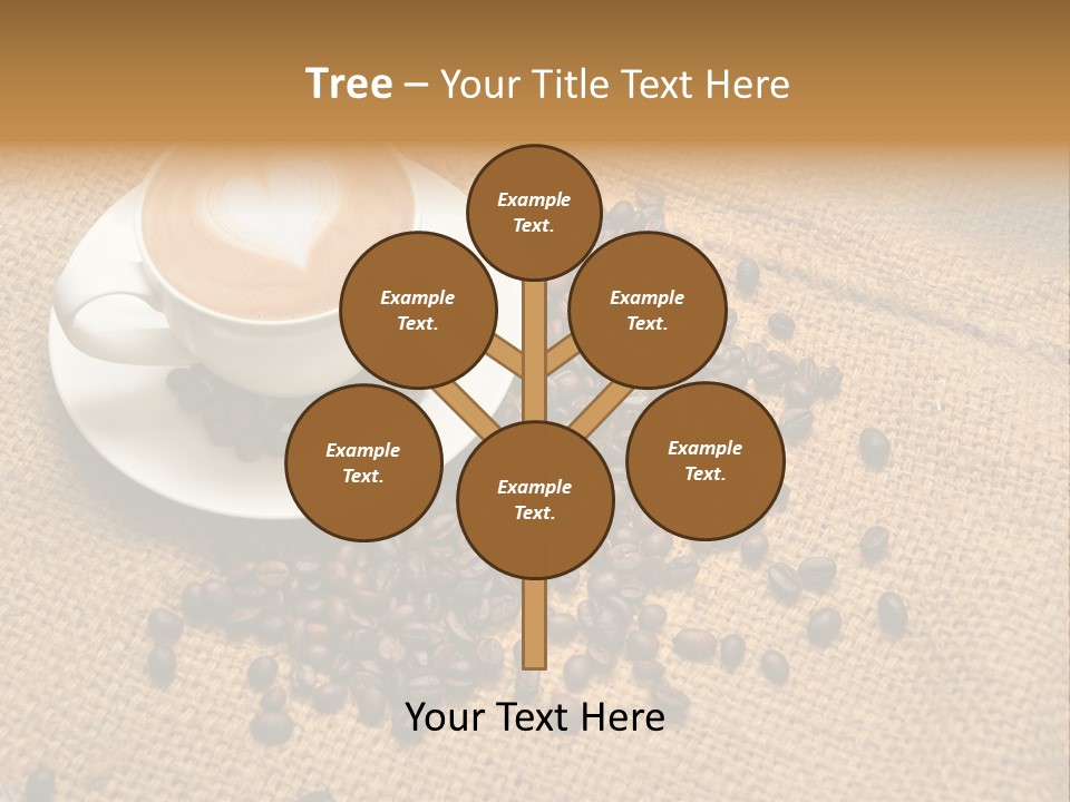 Beverage Burlap Brown PowerPoint Template