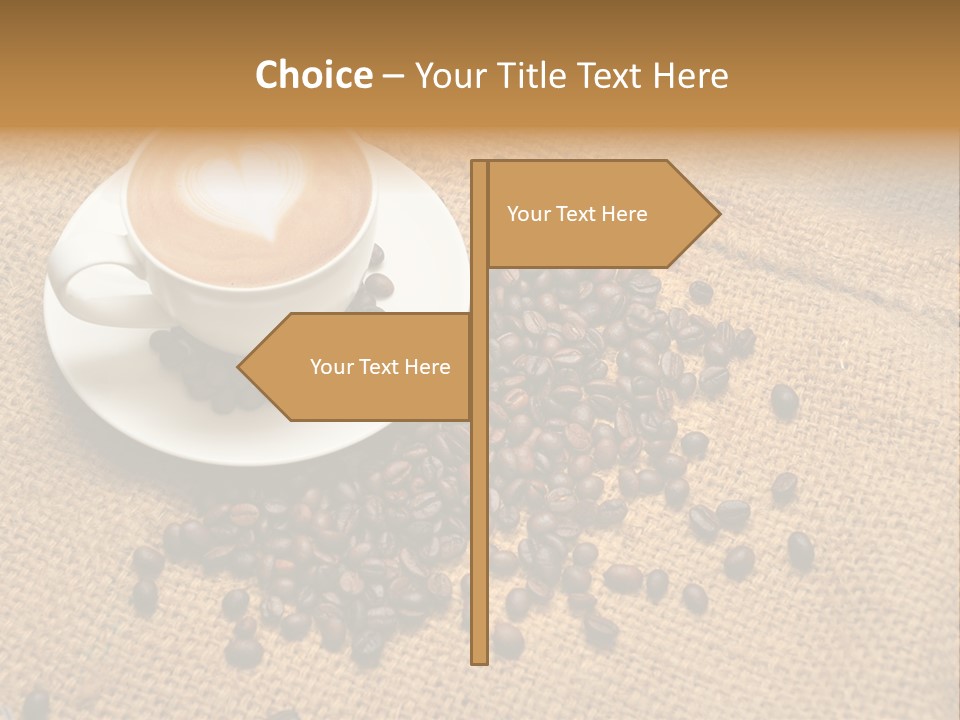 Beverage Burlap Brown PowerPoint Template