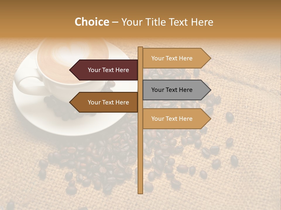 Beverage Burlap Brown PowerPoint Template