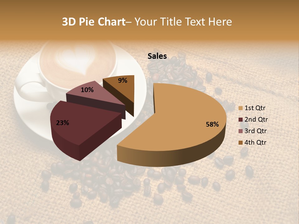 Beverage Burlap Brown PowerPoint Template