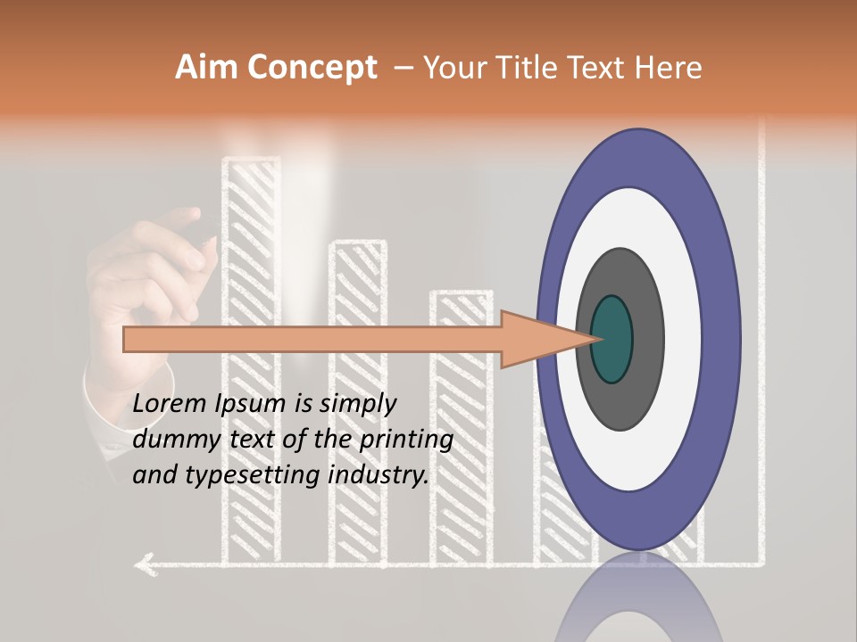 Finance Teacher Target PowerPoint Template