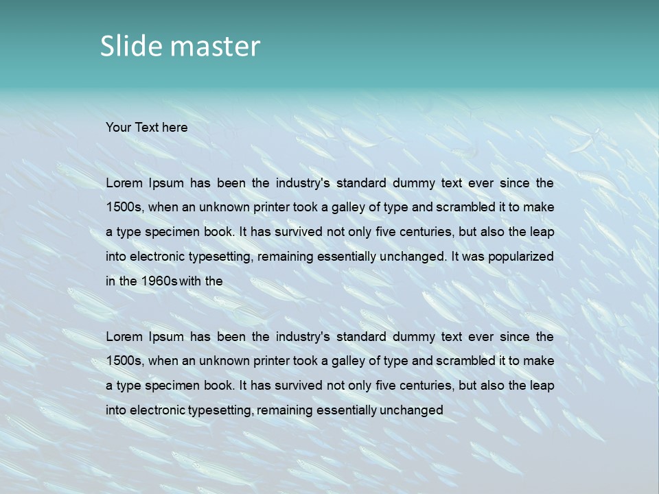 Reef Red Sea Scuba PowerPoint Template