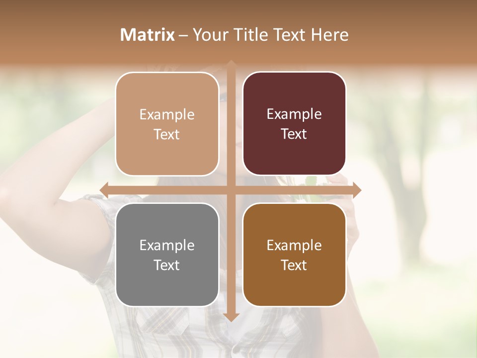 Shirt One Person Women PowerPoint Template