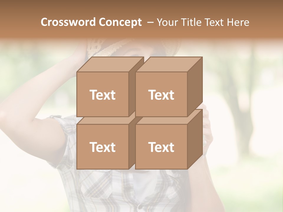 Shirt One Person Women PowerPoint Template