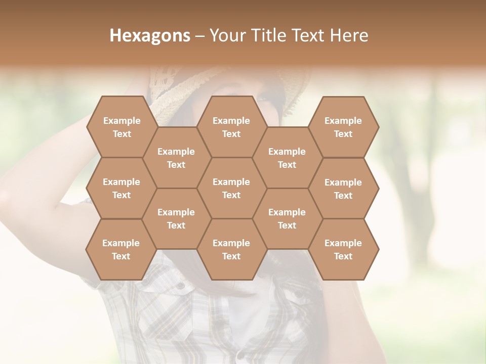 Shirt One Person Women PowerPoint Template