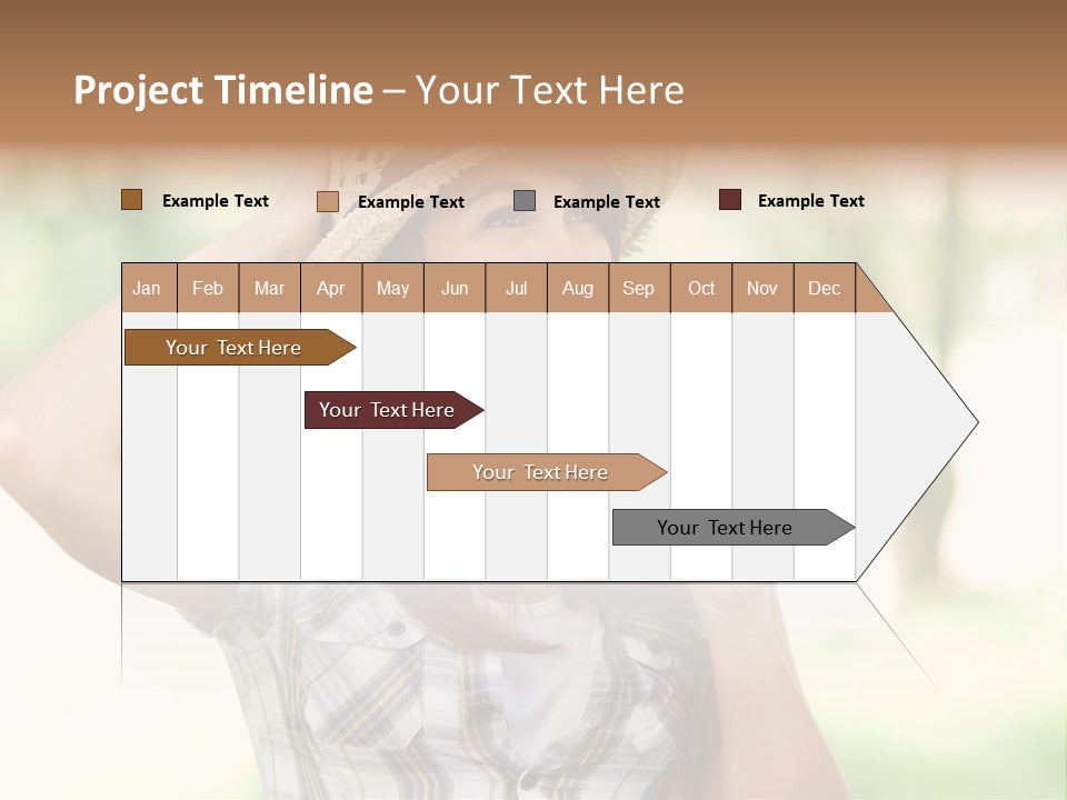 Shirt One Person Women PowerPoint Template