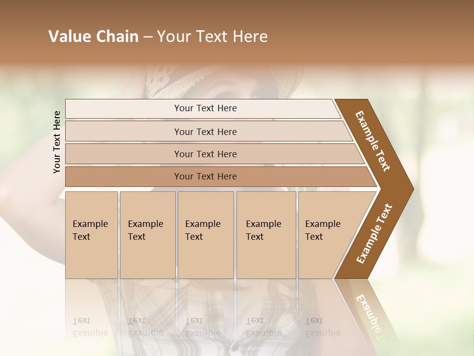 Shirt One Person Women PowerPoint Template