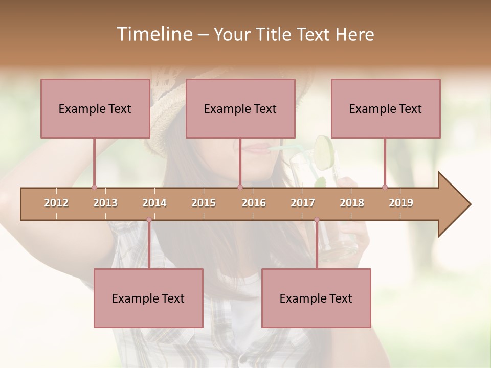 Shirt One Person Women PowerPoint Template