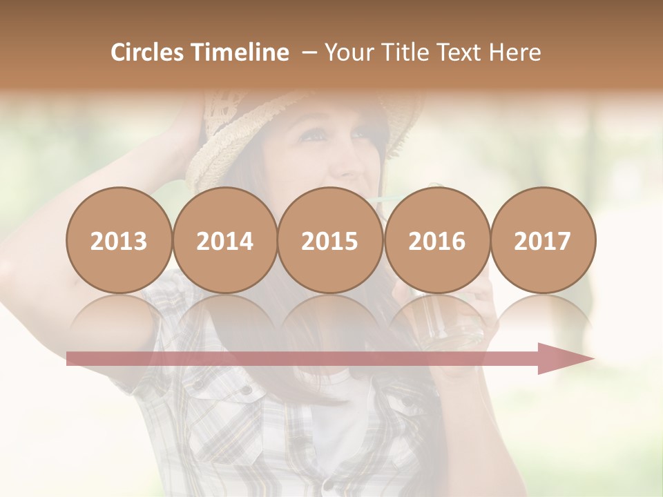 Shirt One Person Women PowerPoint Template