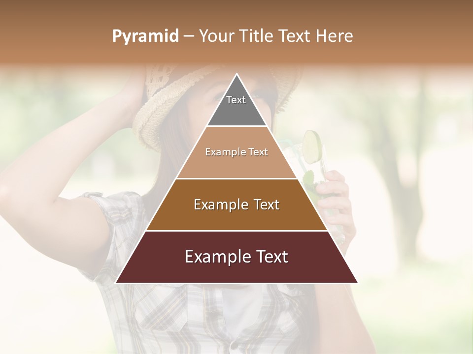 Shirt One Person Women PowerPoint Template