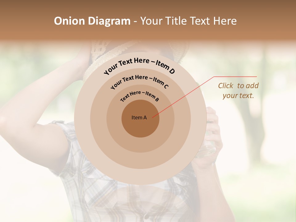 Shirt One Person Women PowerPoint Template