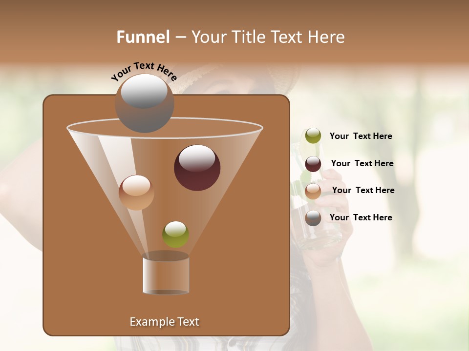 Shirt One Person Women PowerPoint Template