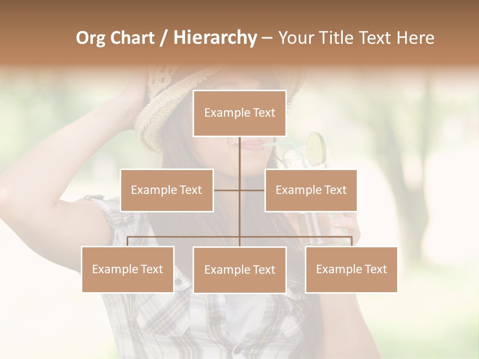 Shirt One Person Women PowerPoint Template