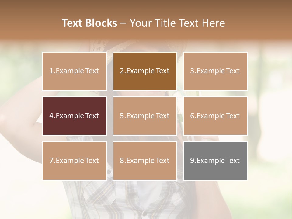 Shirt One Person Women PowerPoint Template