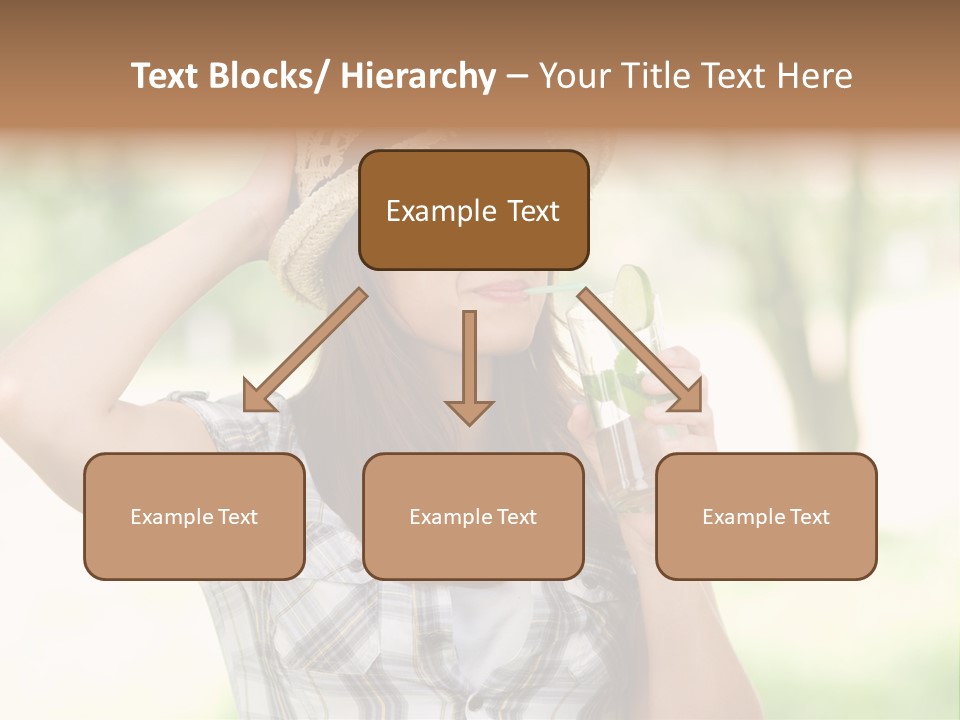 Shirt One Person Women PowerPoint Template