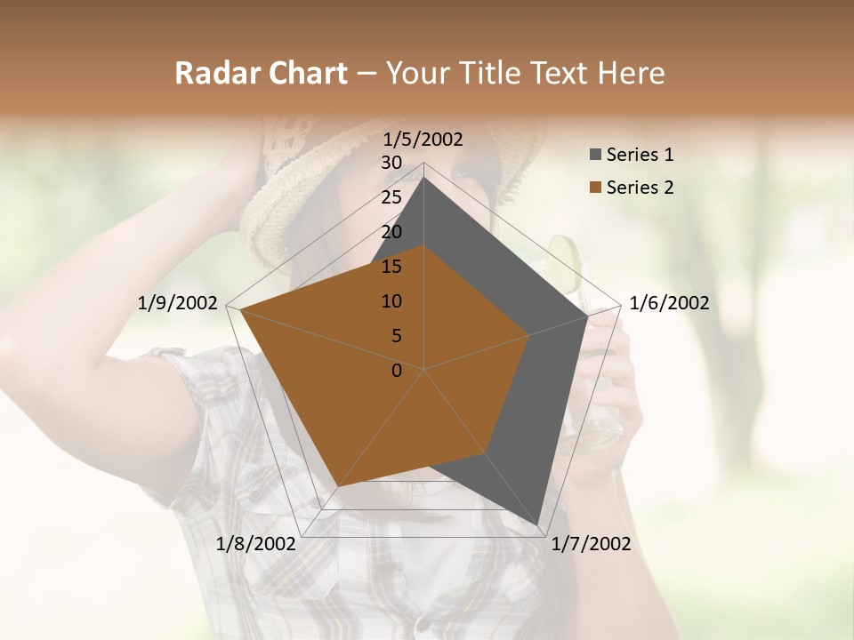 Shirt One Person Women PowerPoint Template