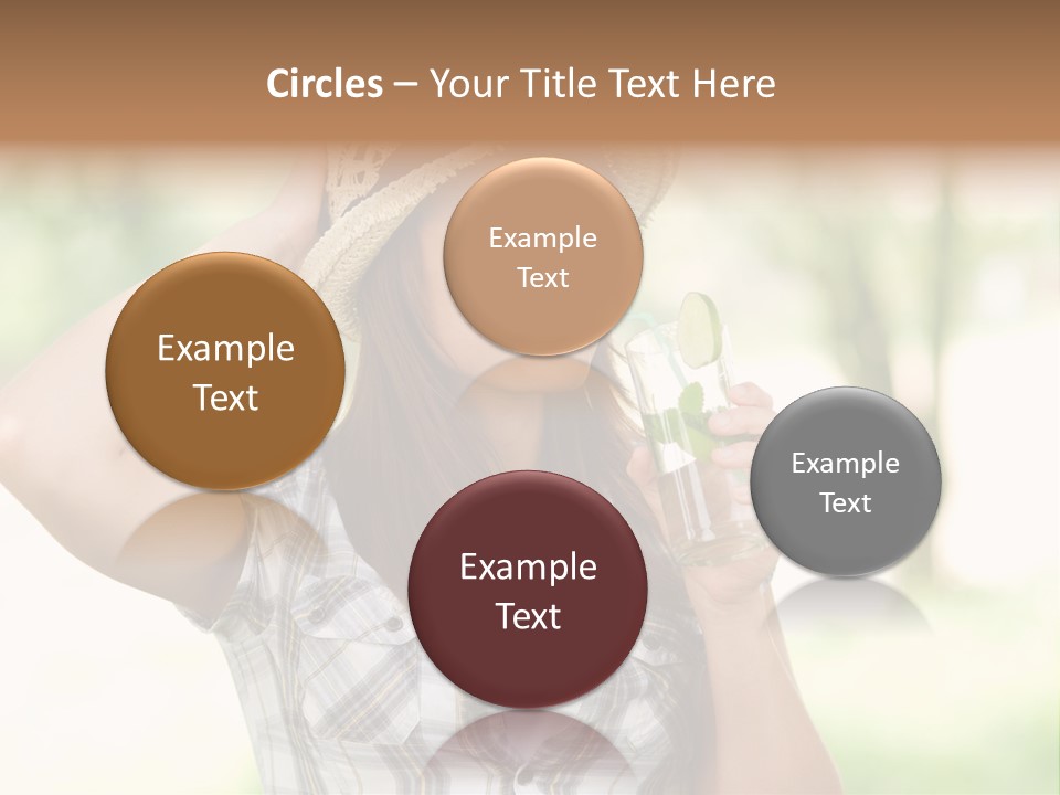 Shirt One Person Women PowerPoint Template