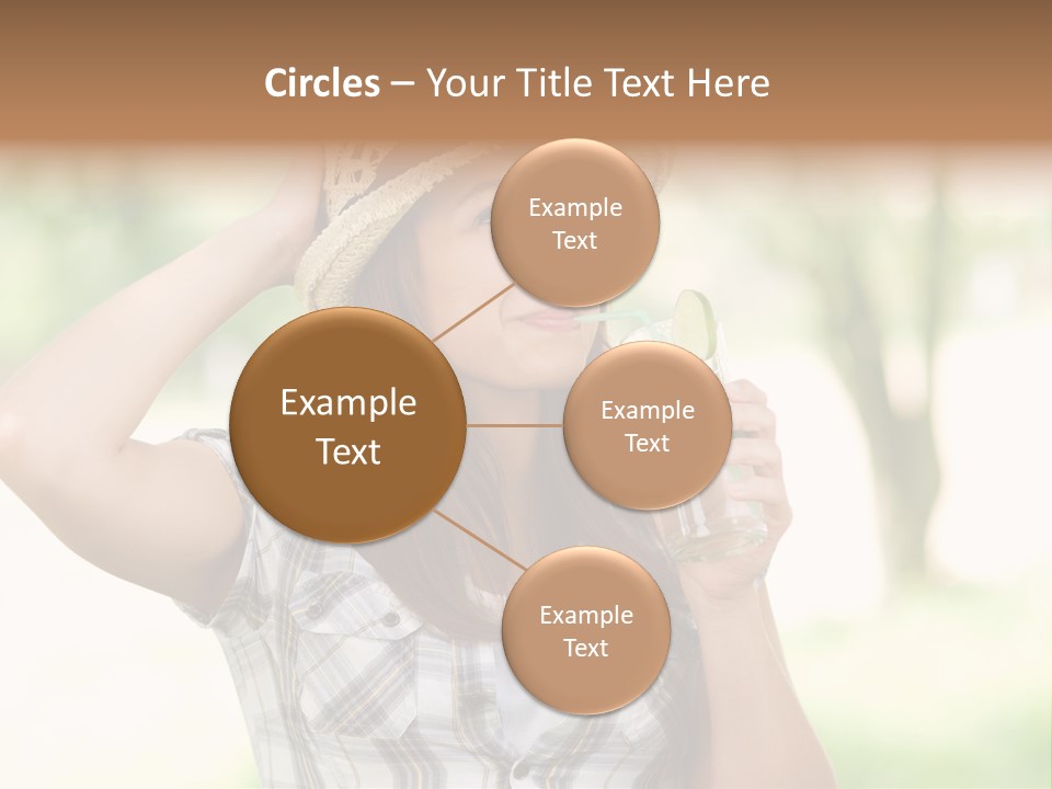 Shirt One Person Women PowerPoint Template