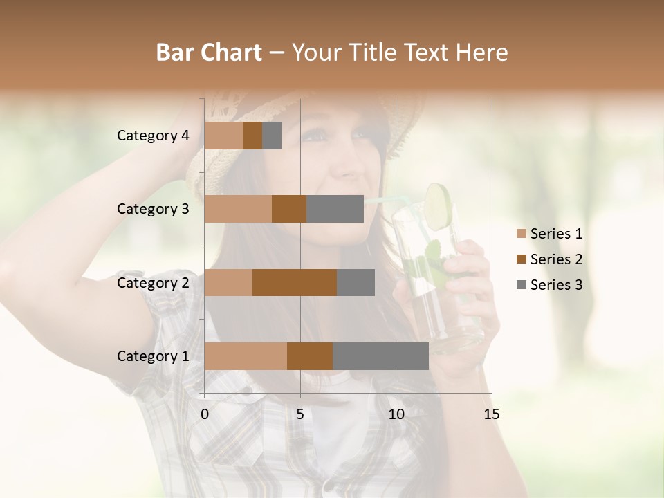 Shirt One Person Women PowerPoint Template