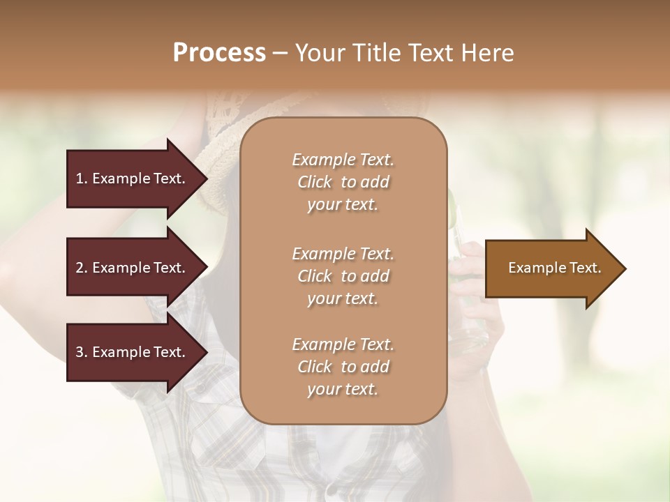 Shirt One Person Women PowerPoint Template