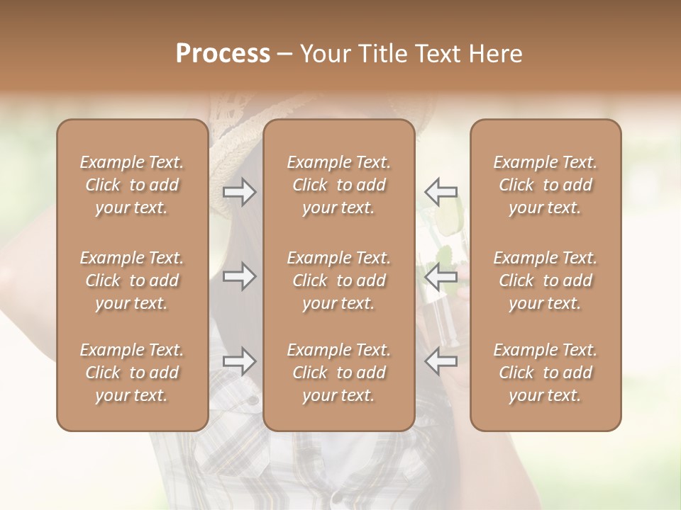 Shirt One Person Women PowerPoint Template