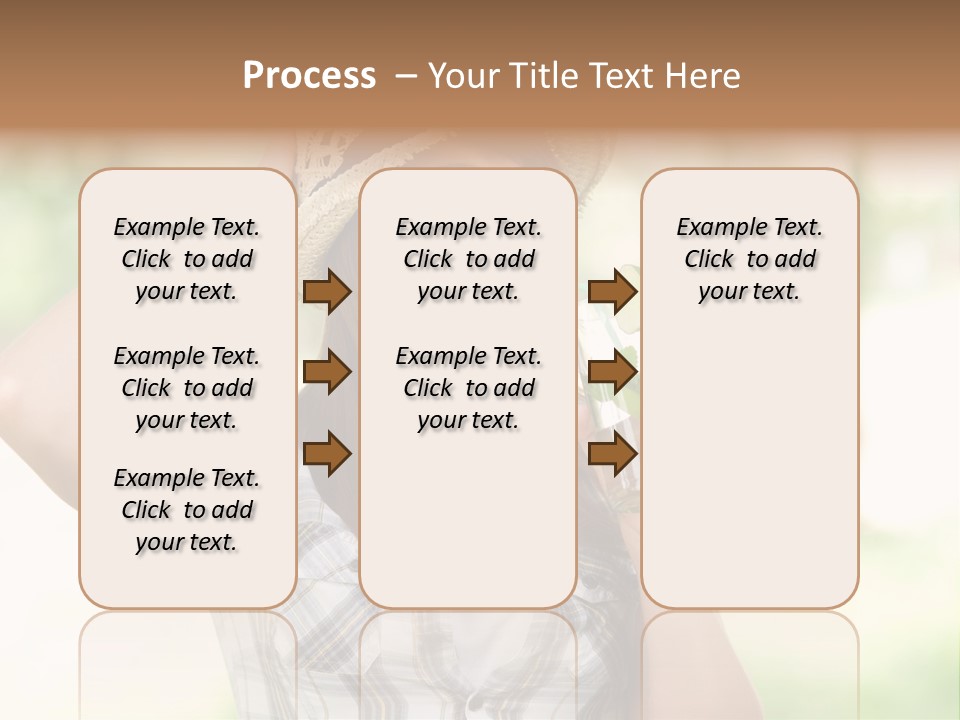 Shirt One Person Women PowerPoint Template