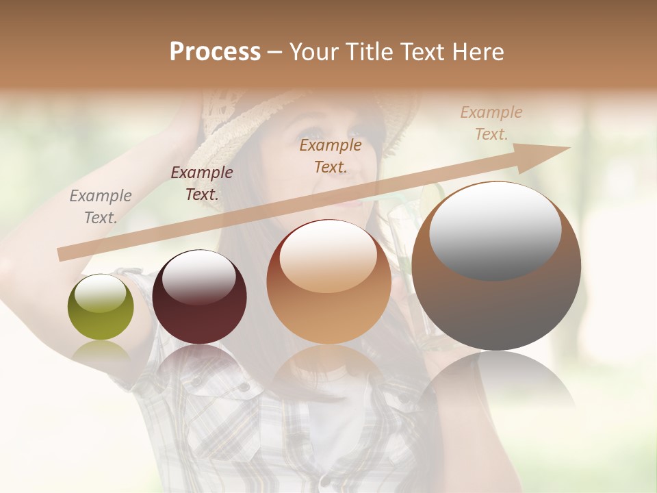 Shirt One Person Women PowerPoint Template