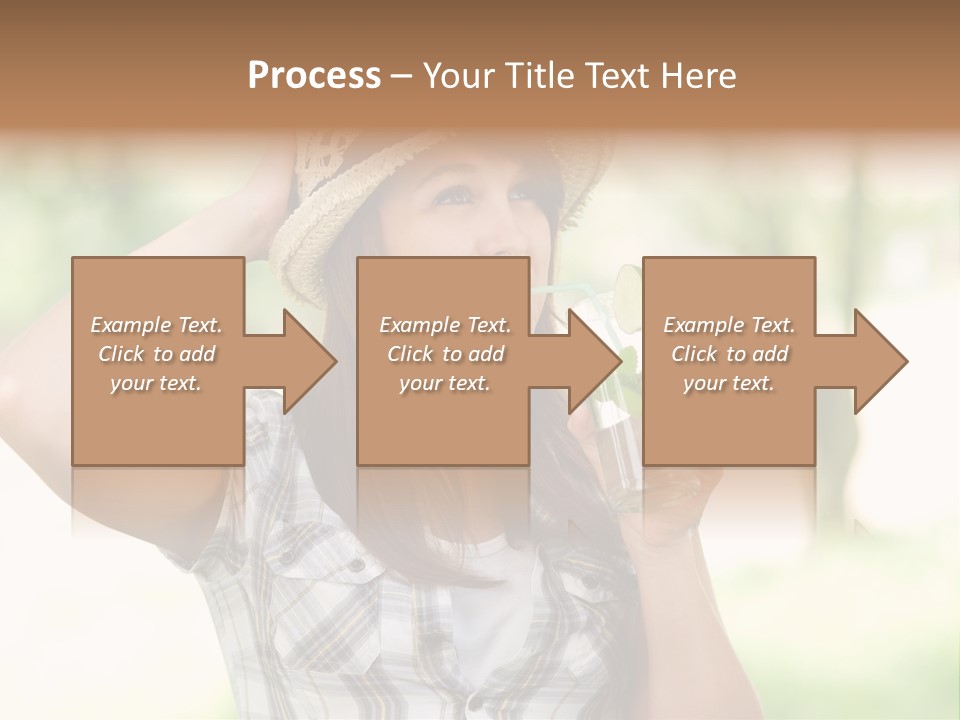 Shirt One Person Women PowerPoint Template