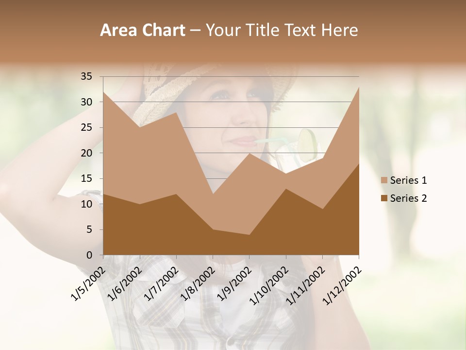 Shirt One Person Women PowerPoint Template