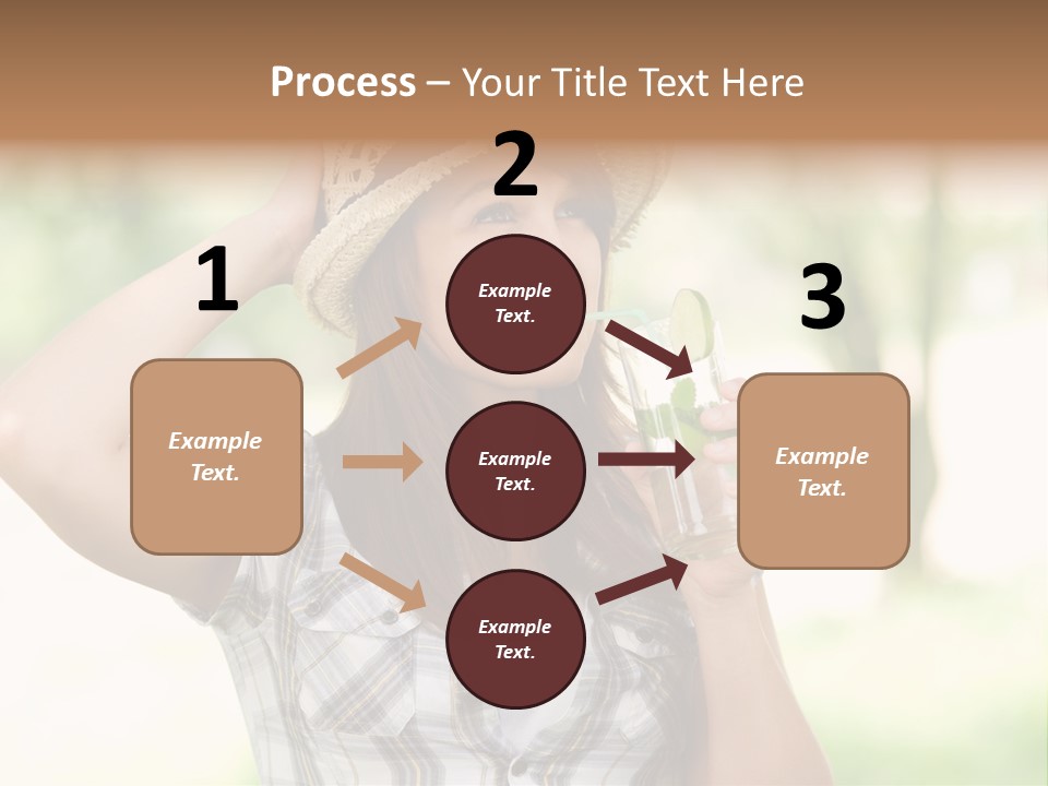 Shirt One Person Women PowerPoint Template