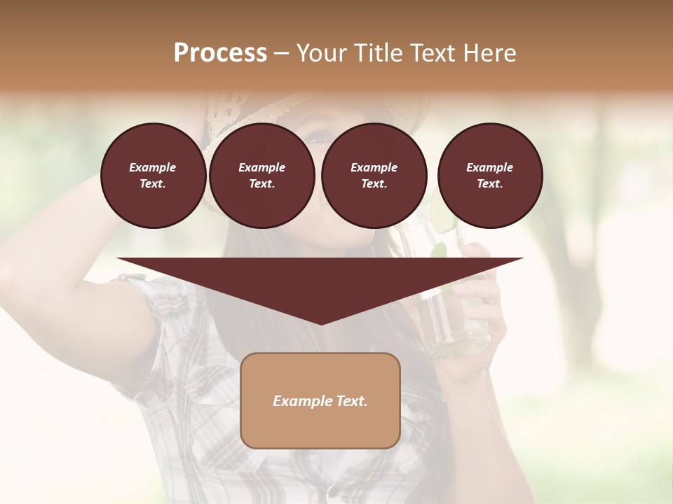 Shirt One Person Women PowerPoint Template