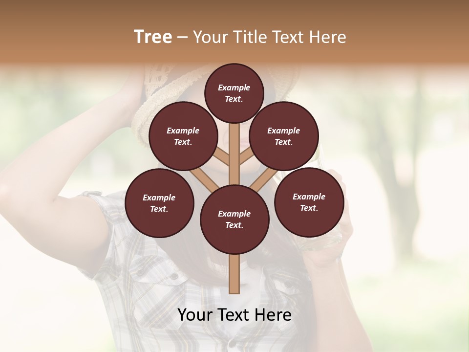 Shirt One Person Women PowerPoint Template