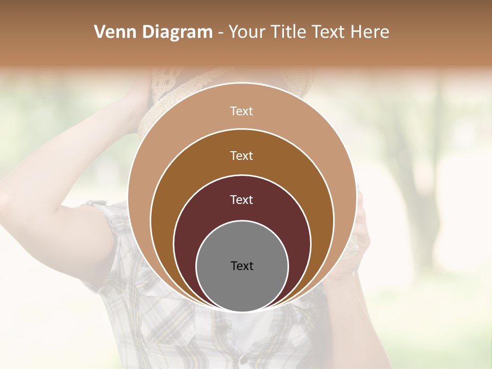 Shirt One Person Women PowerPoint Template