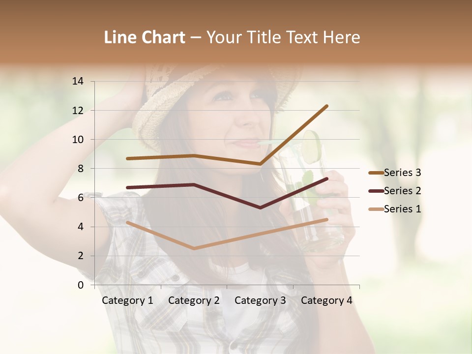 Shirt One Person Women PowerPoint Template