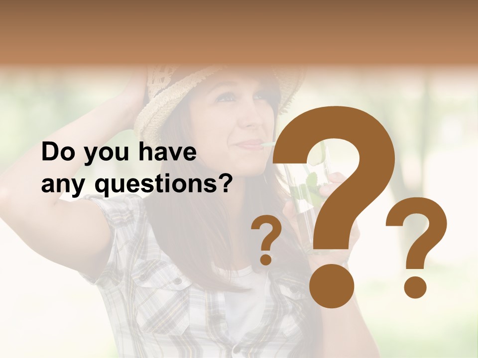 Shirt One Person Women PowerPoint Template