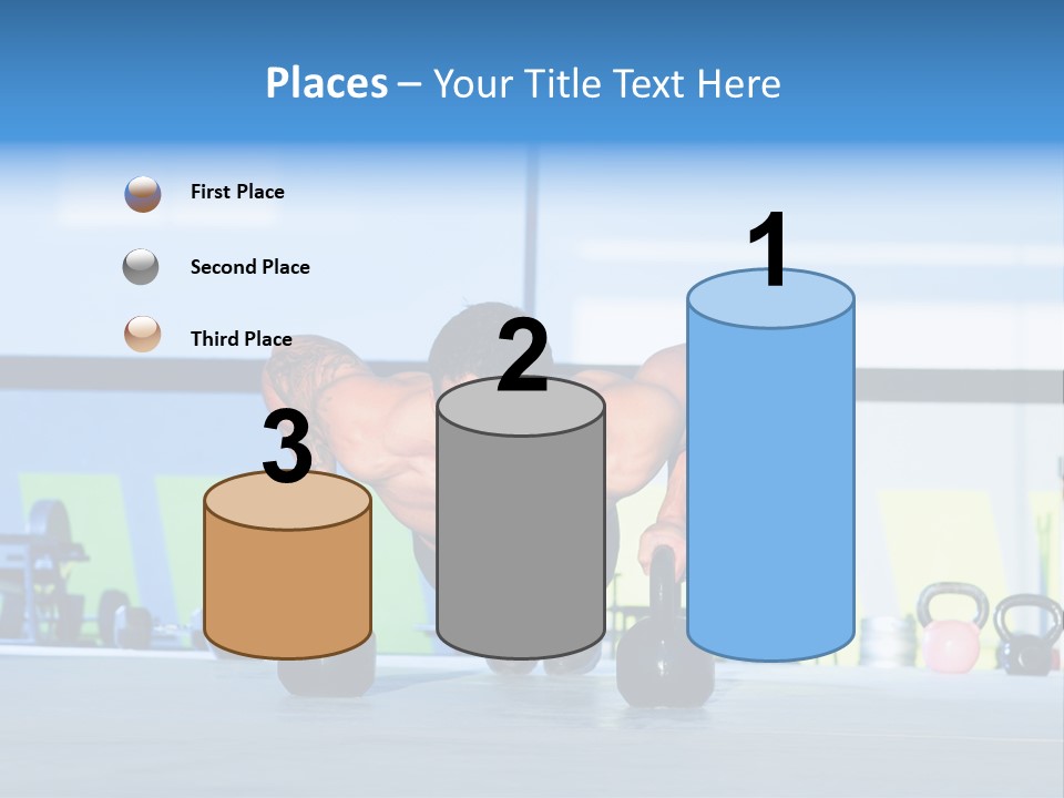 Indoor Kettlebell Barbell PowerPoint Template