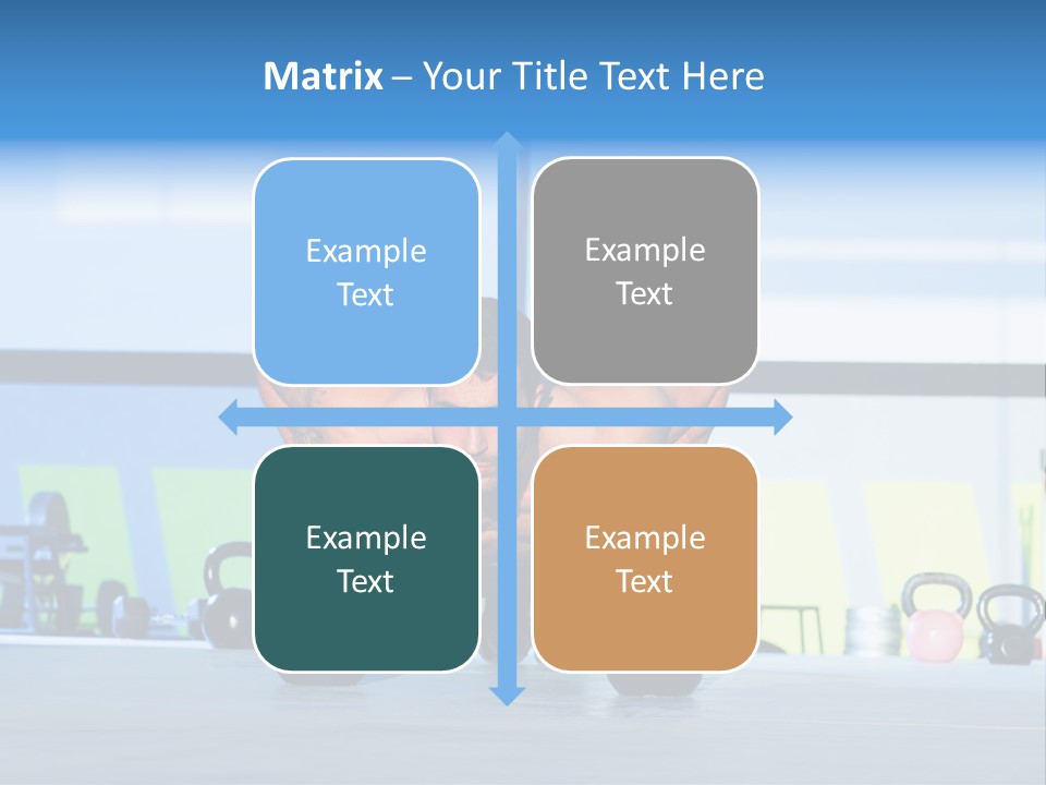 Indoor Kettlebell Barbell PowerPoint Template