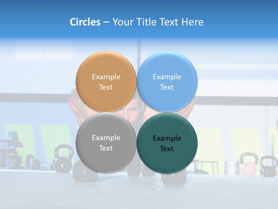 Indoor Kettlebell Barbell PowerPoint Template