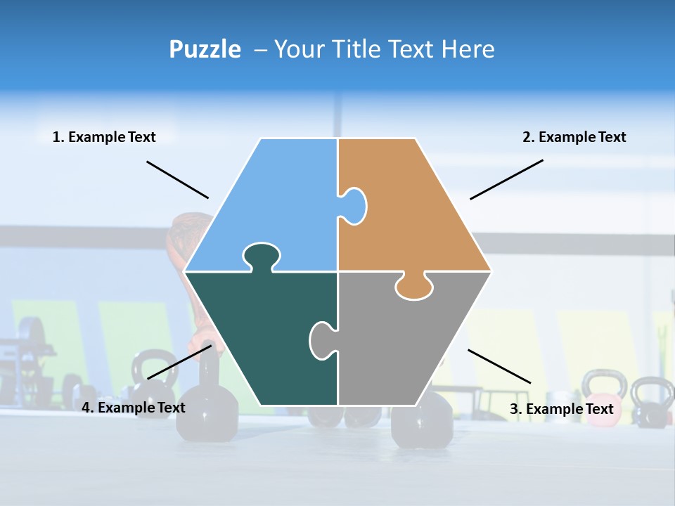 Indoor Kettlebell Barbell PowerPoint Template