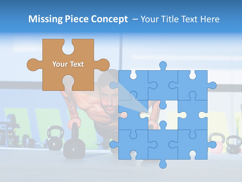 Indoor Kettlebell Barbell PowerPoint Template