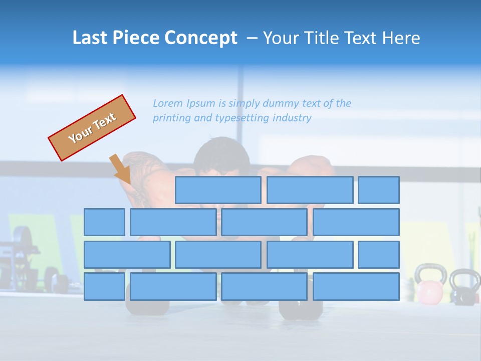 Indoor Kettlebell Barbell PowerPoint Template