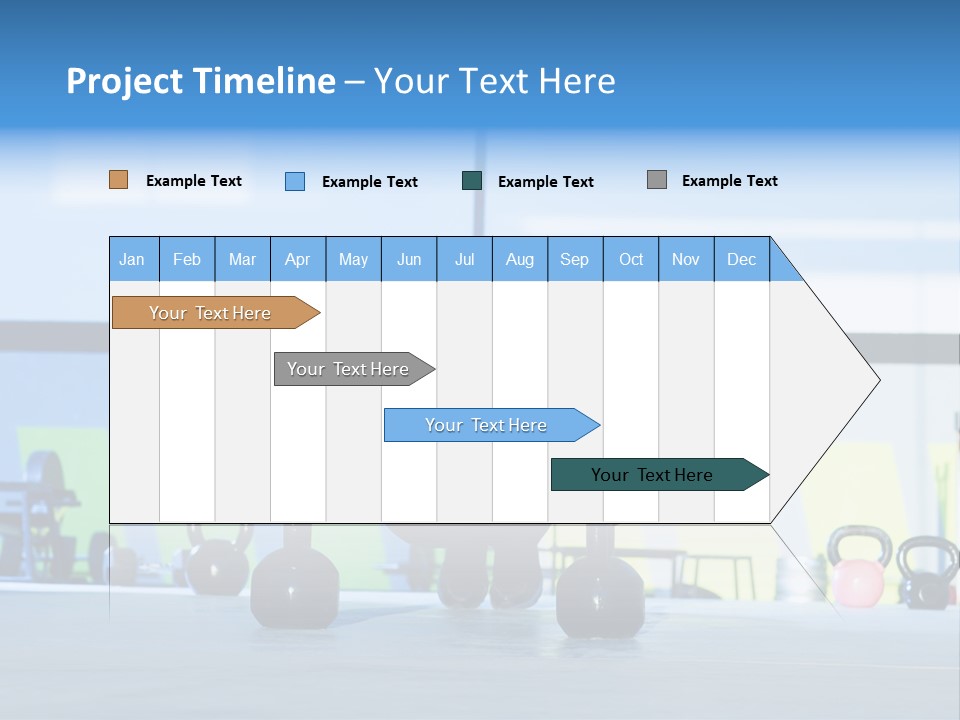 Indoor Kettlebell Barbell PowerPoint Template