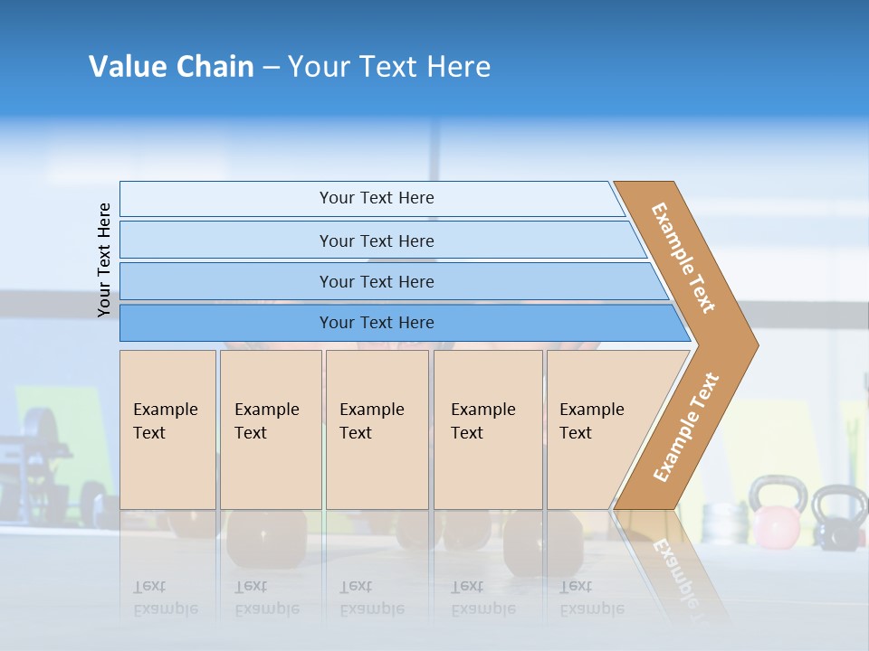 Indoor Kettlebell Barbell PowerPoint Template
