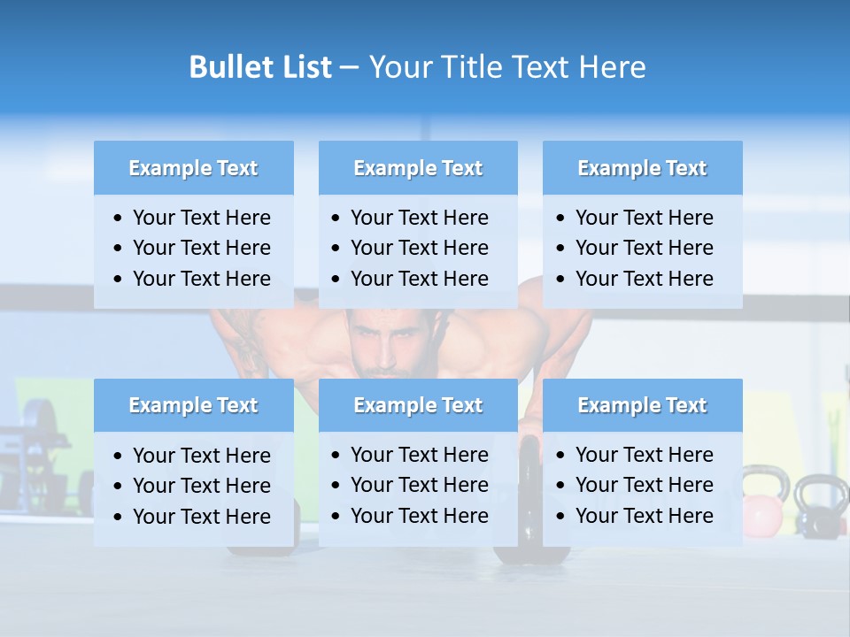 Indoor Kettlebell Barbell PowerPoint Template