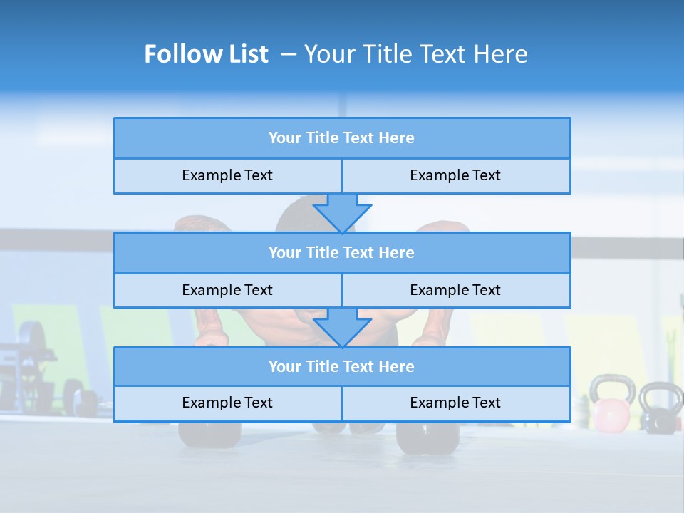 Indoor Kettlebell Barbell PowerPoint Template